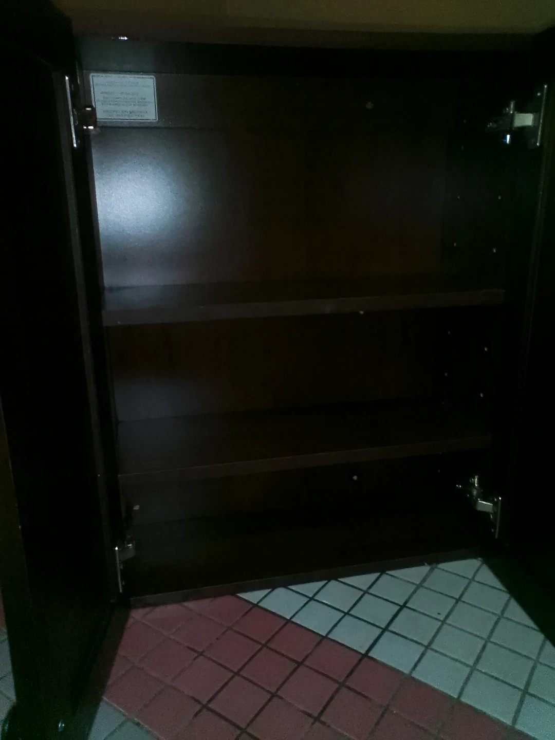 Wooden Cabinet with Two Shelves - photo 3