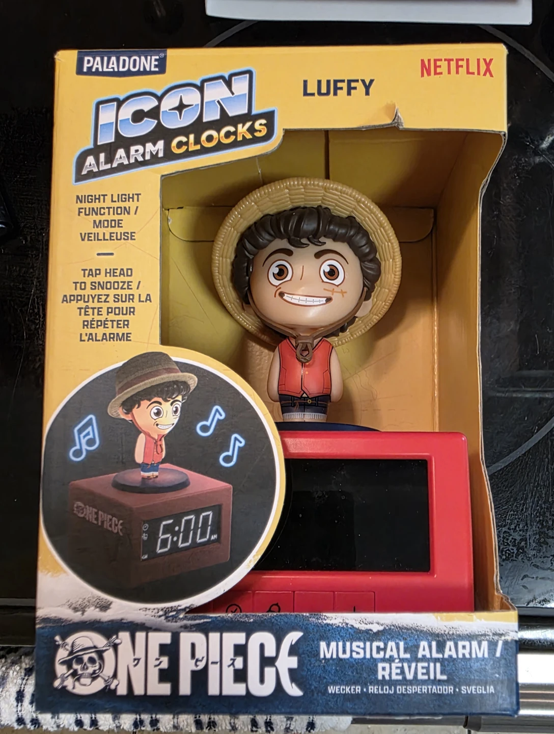 Paladone Netflix One Piece Luffy Icon Alarm Clock - photo 4