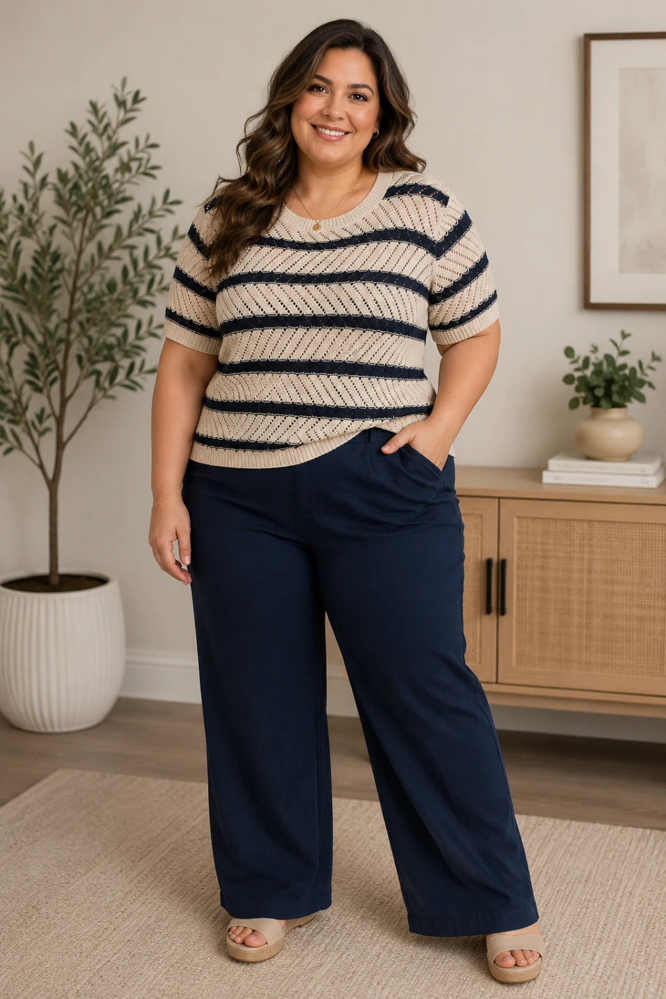 George Striped Knit Top