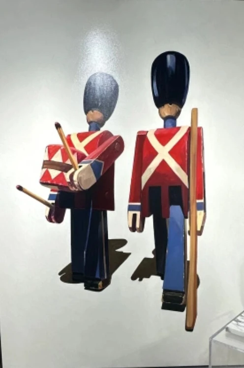 Original oil painting  6ft by 5 ft "Wooden Royal Guard"