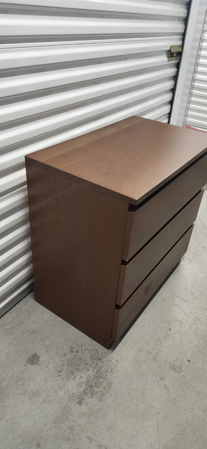 Brown 3-Drawer Dresser - photo 3