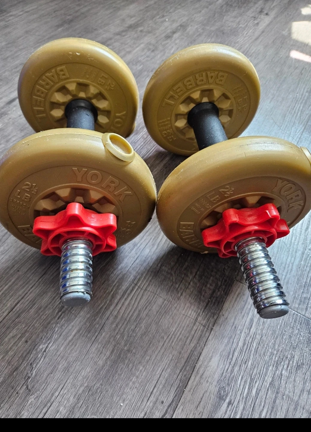 York 2.5 lb Adjustable Dumbbells (Pair)