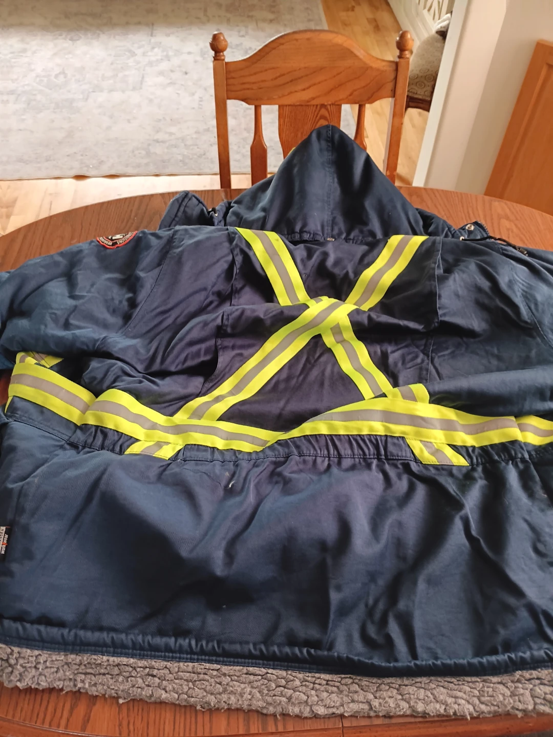 Helly Hansen Navy Work Jacket with Reflective Stripes - photo 4