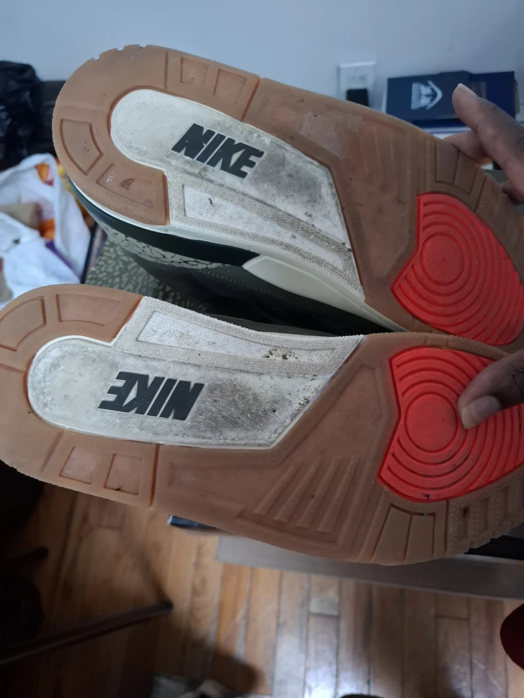 Air Jordan 3 "Medium Olive" Sneakers - photo 2