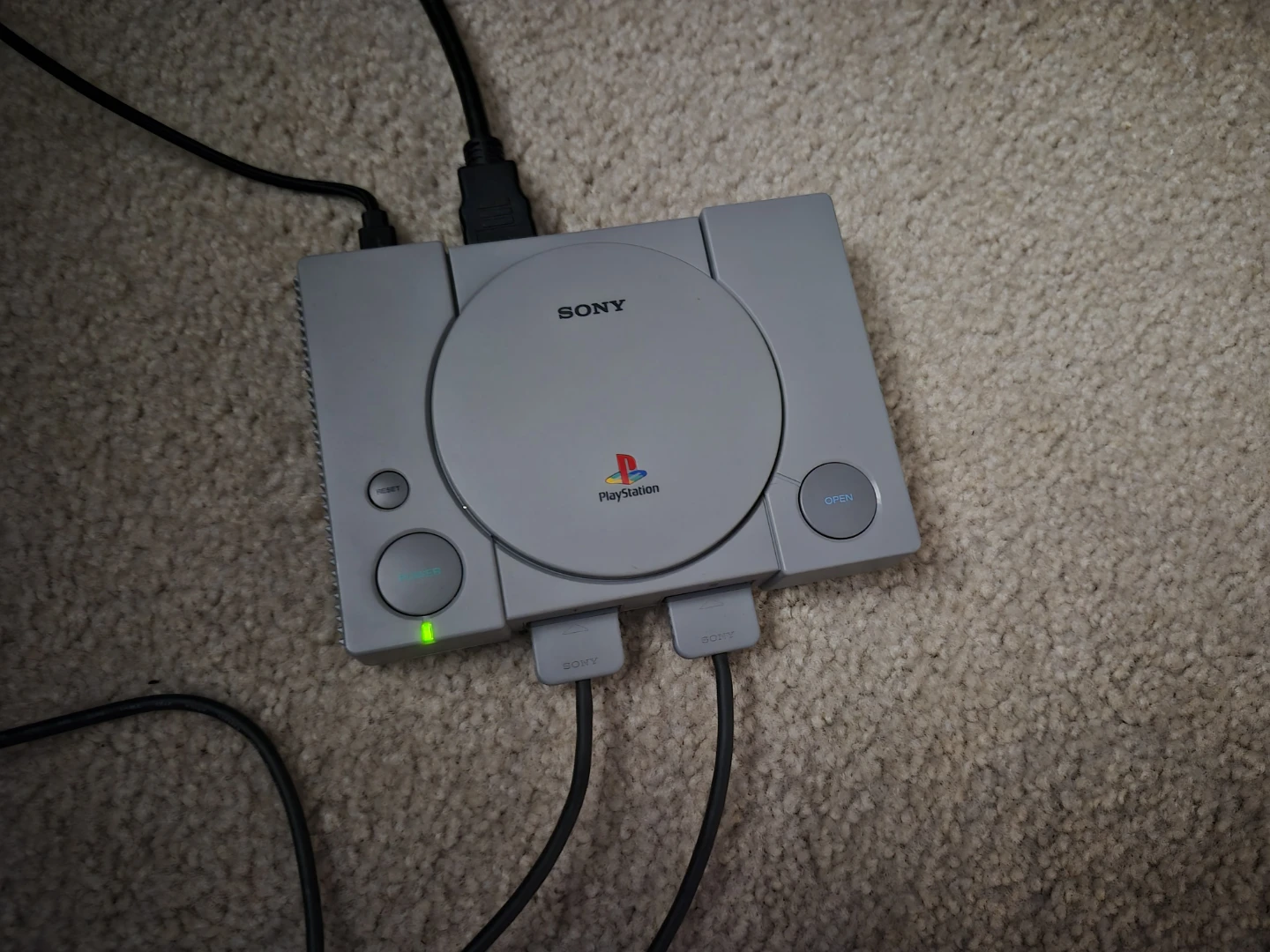 Sony PlayStation 1 Console with Two Controllers - photo 3