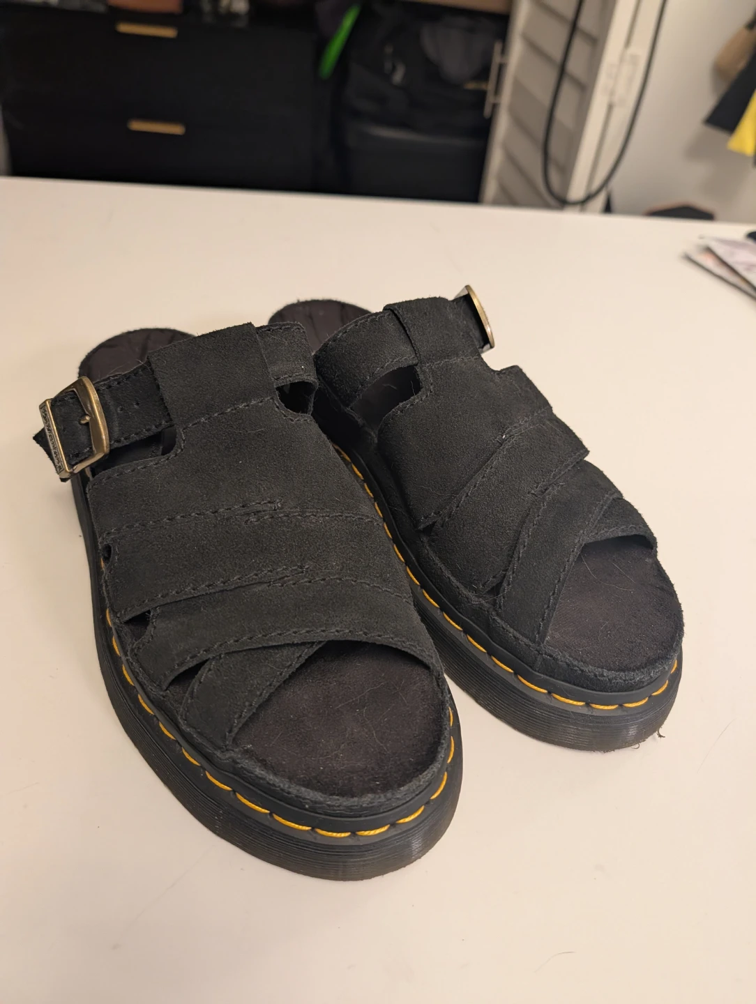Dr. Martens Black Suede Sandals - photo 2