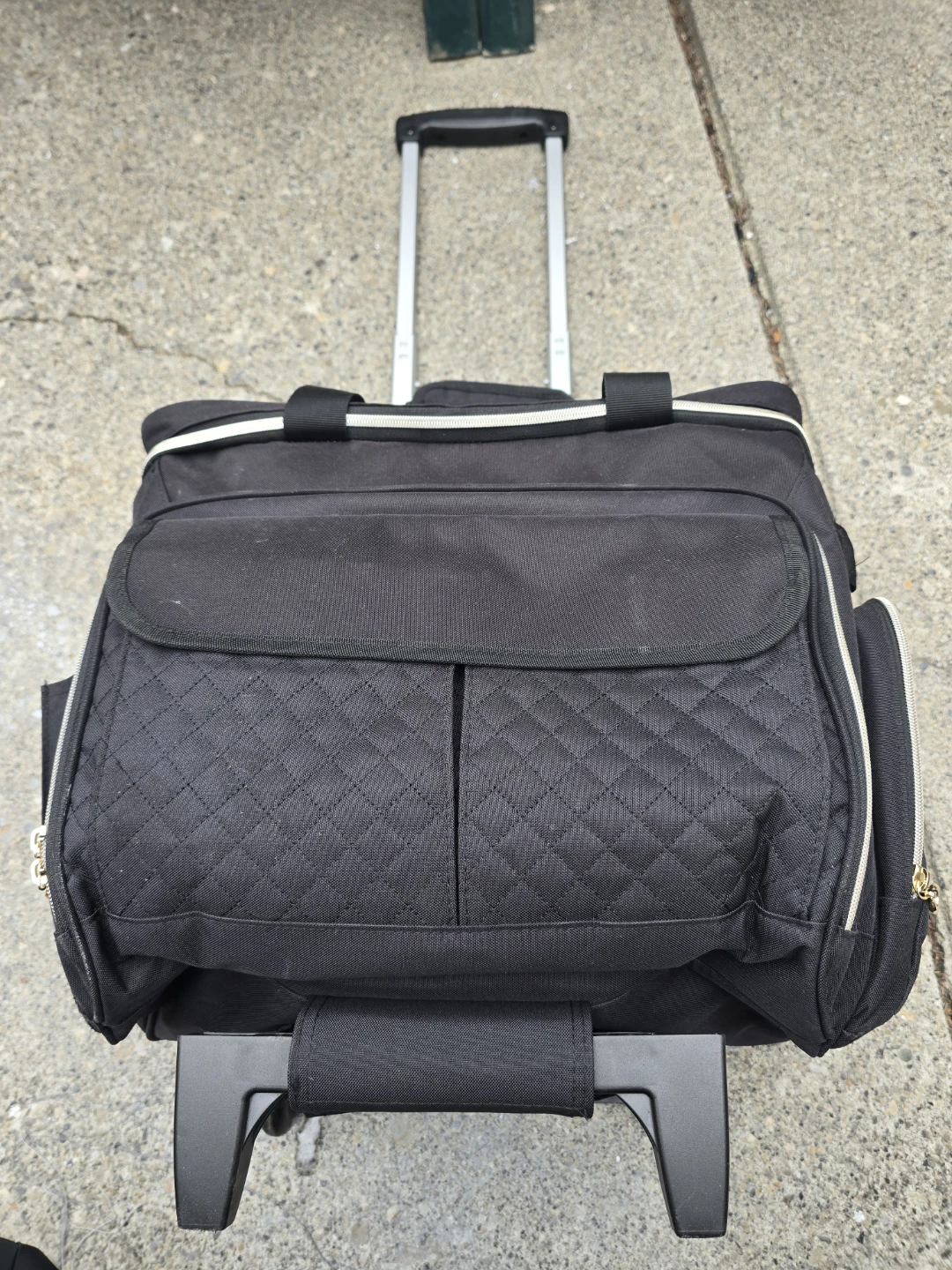 Rolling Sewing Machine Carrying Bag with Wheels & Telescopic Han