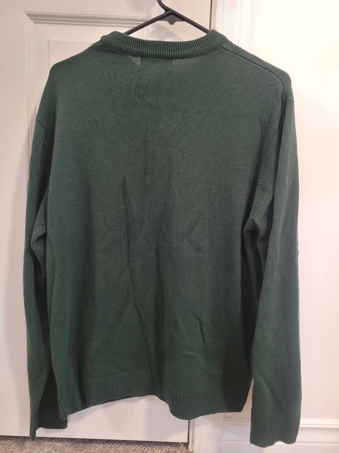Green wool blend sweater - photo 2