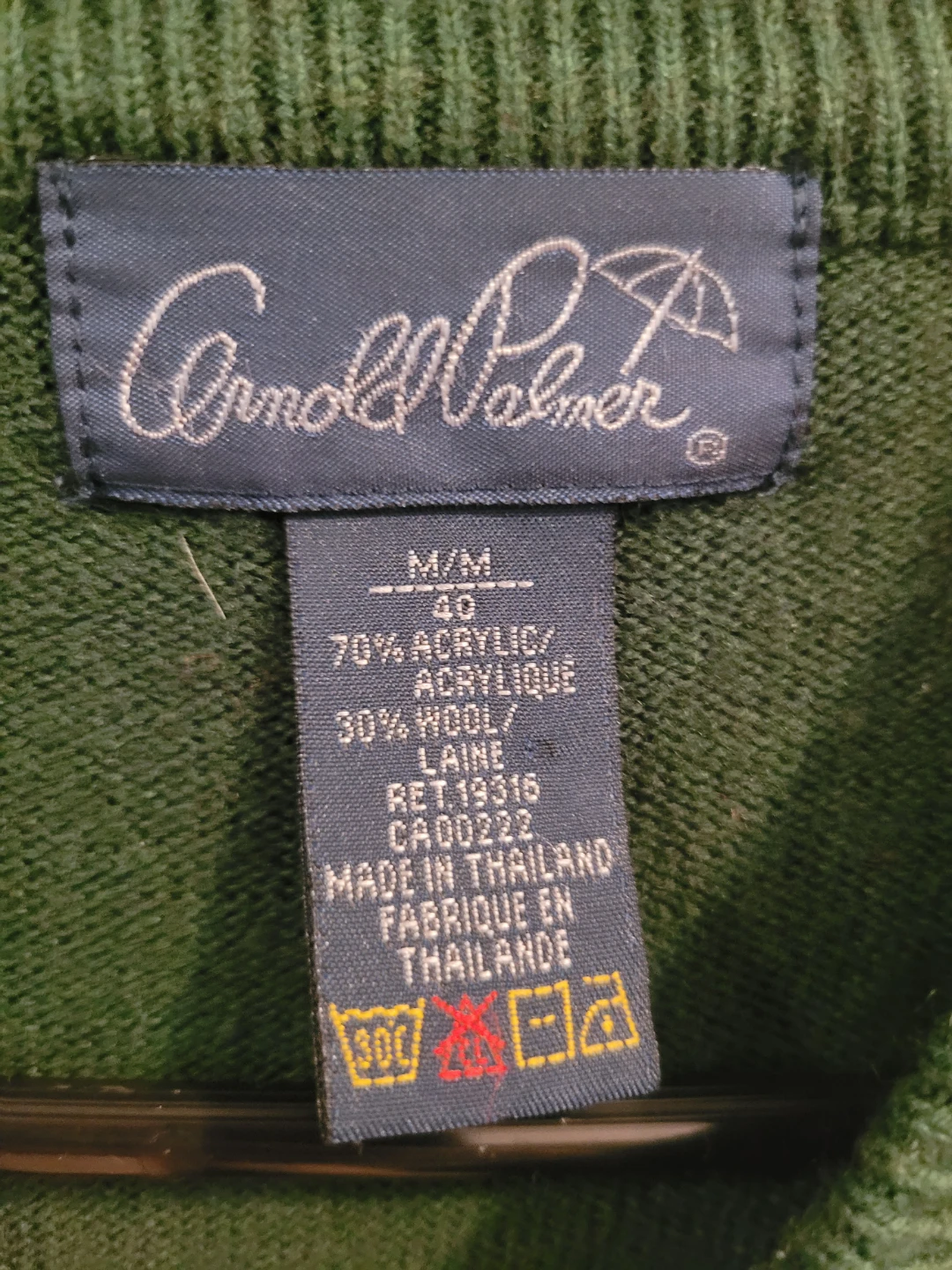 Green wool blend sweater - photo 3