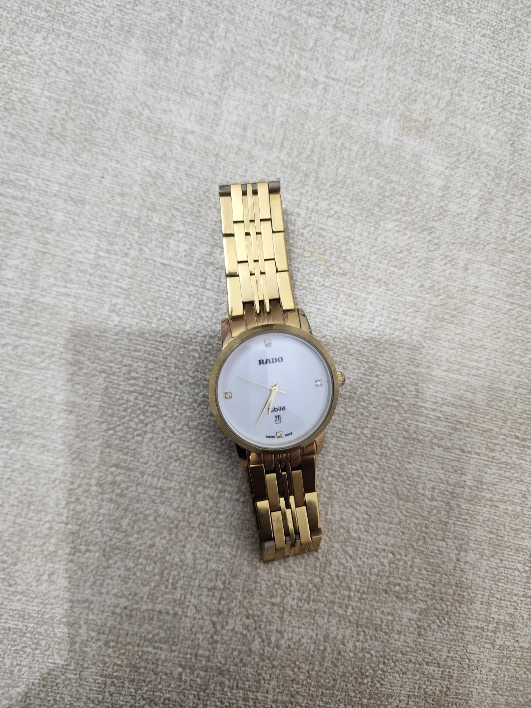 Rado Jubilé Swiss Made Gold Watch