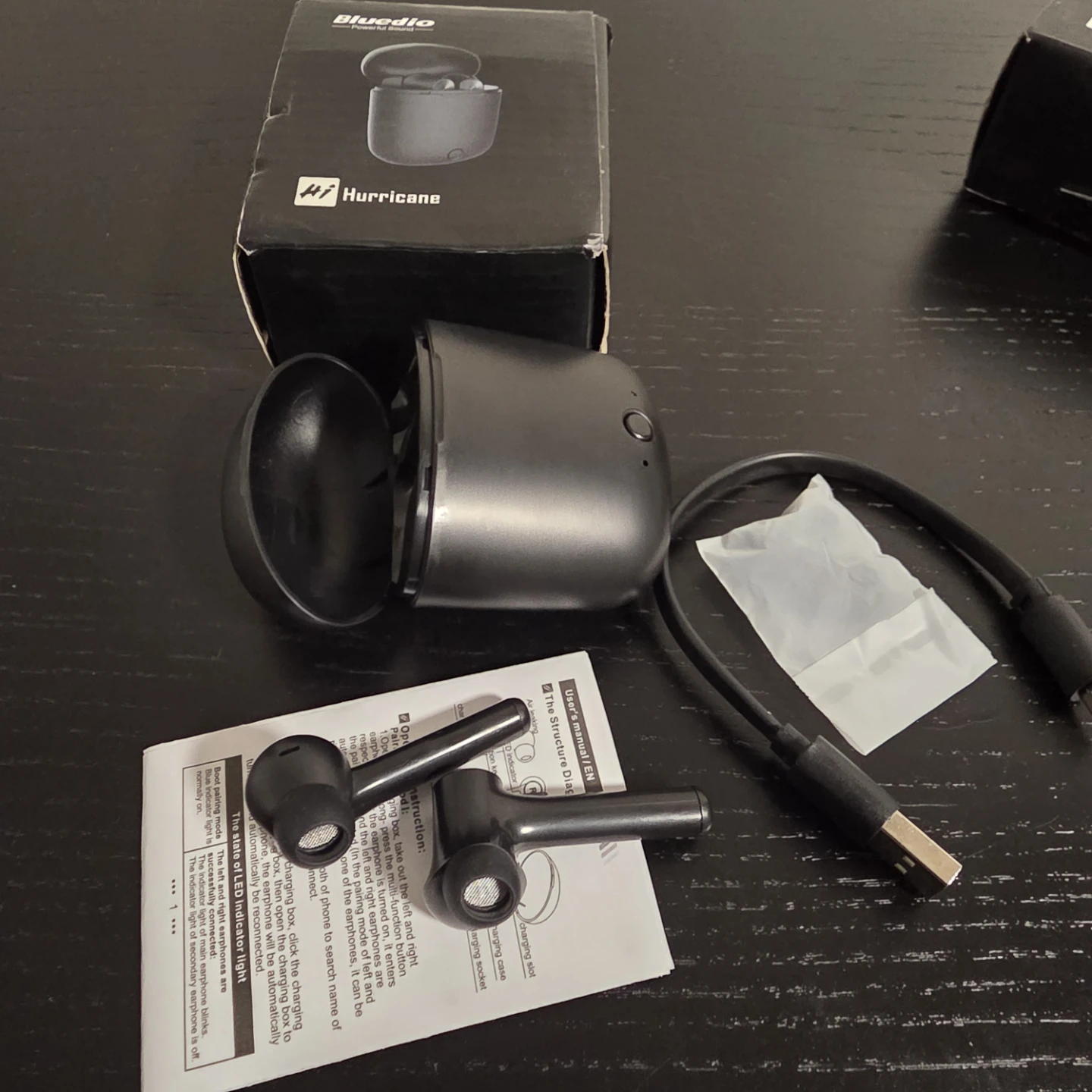 Open-box, unused Bluedio Hi (Hurricane) 5.0 wireless earbuds - photo 2