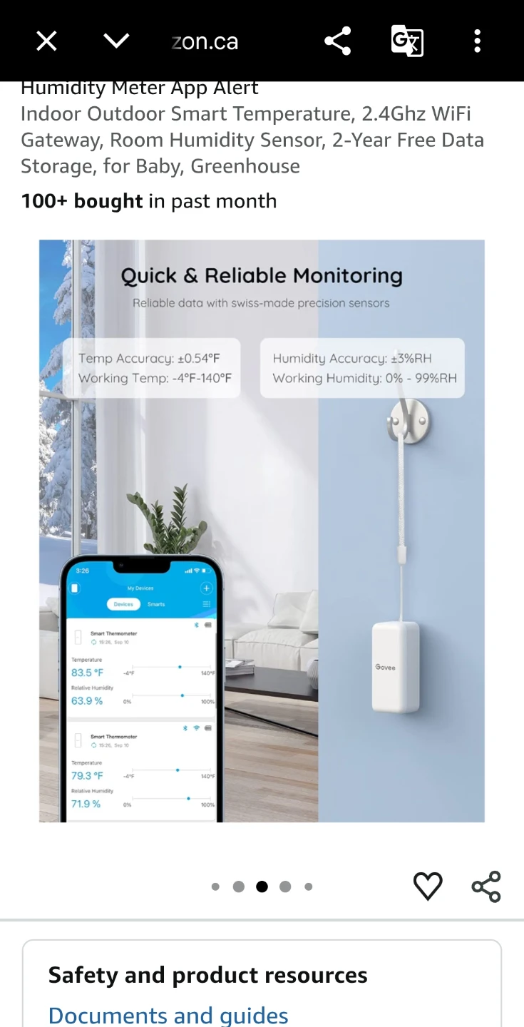 Govee Smart Thermo-Hygrometer with Wi-Fi Gateway - photo 5