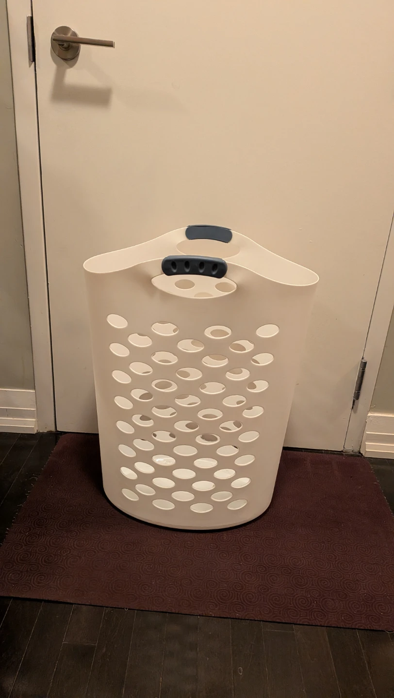 Type A Flexible Laundry Hamper, White