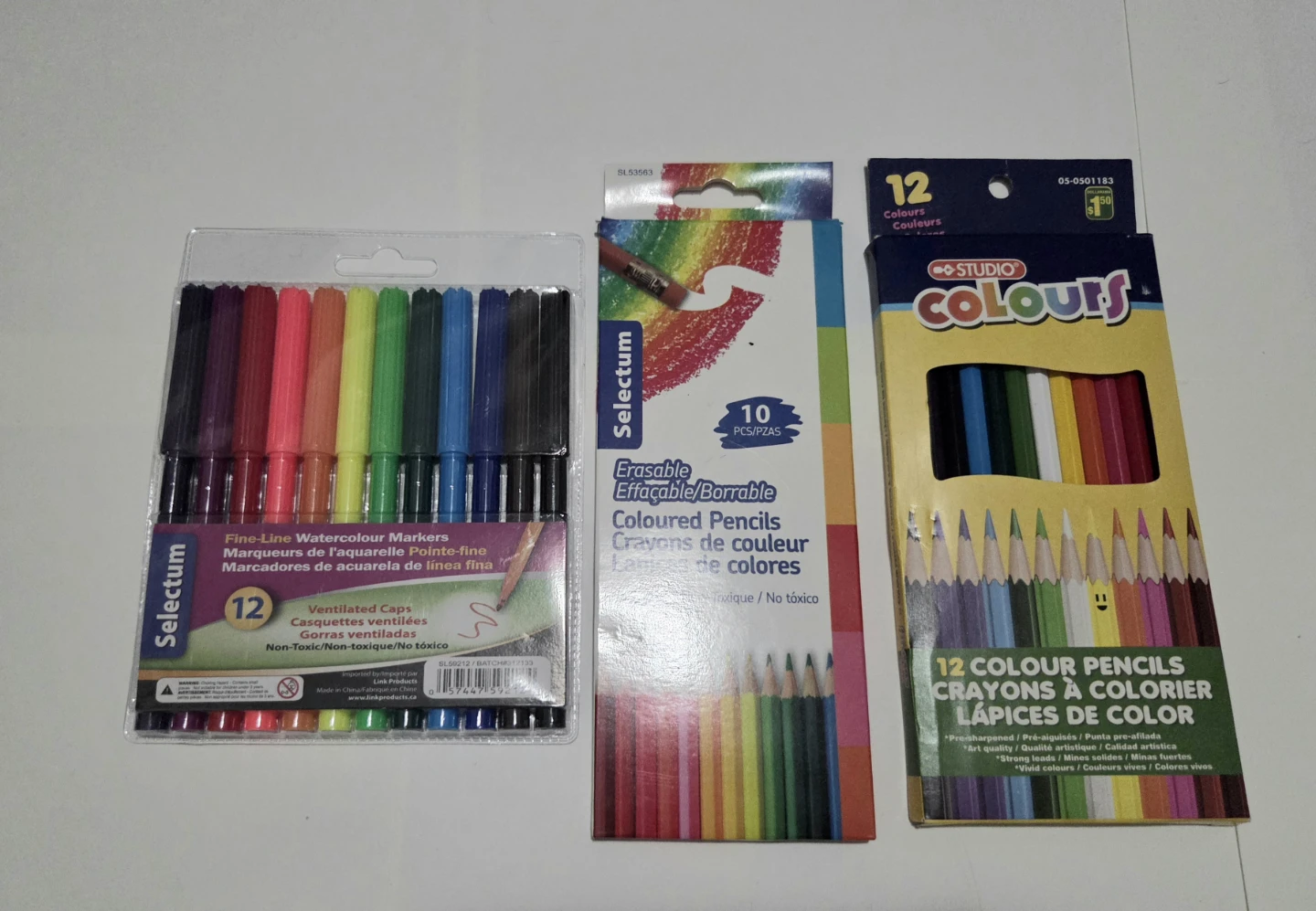 Markers and pencil crayons bundle