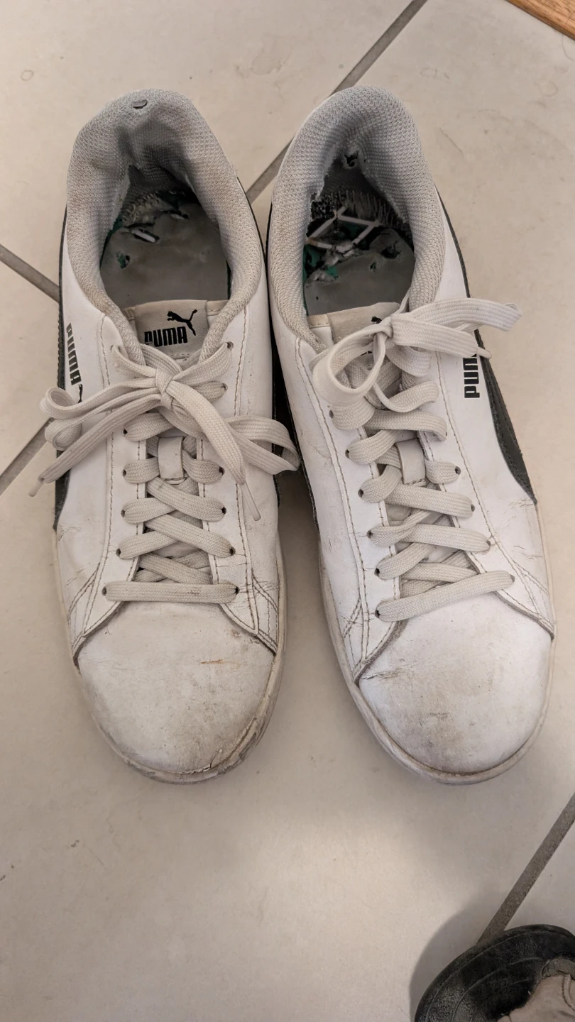 Puma White Sneakers Size 10