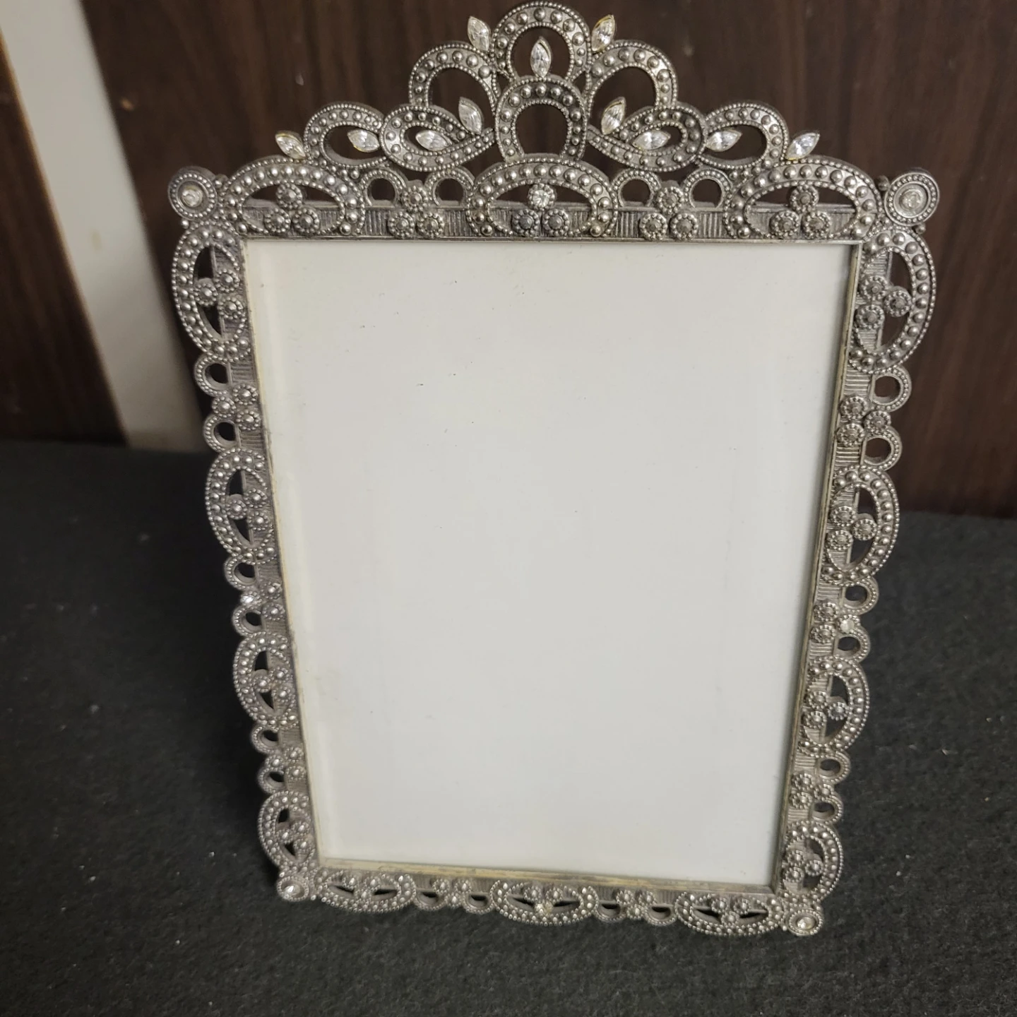 Ornate Silver Tone Picture Frame