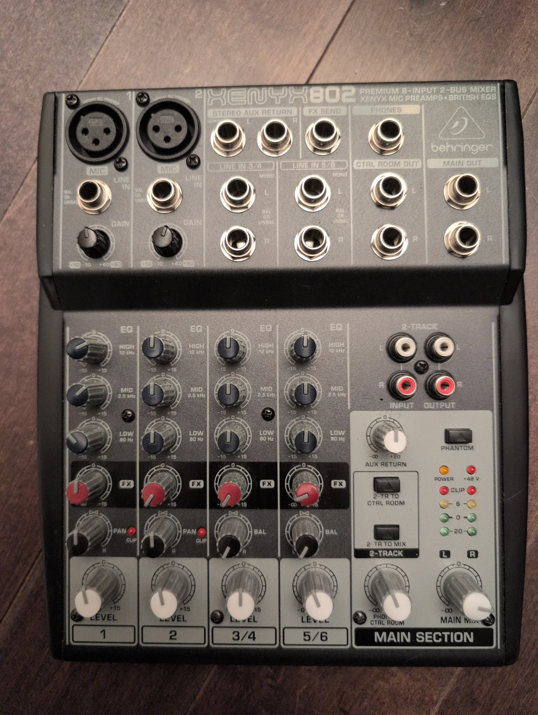 2x Behringer XENYX 802 mixer + 1 Power Adapter - photo 2