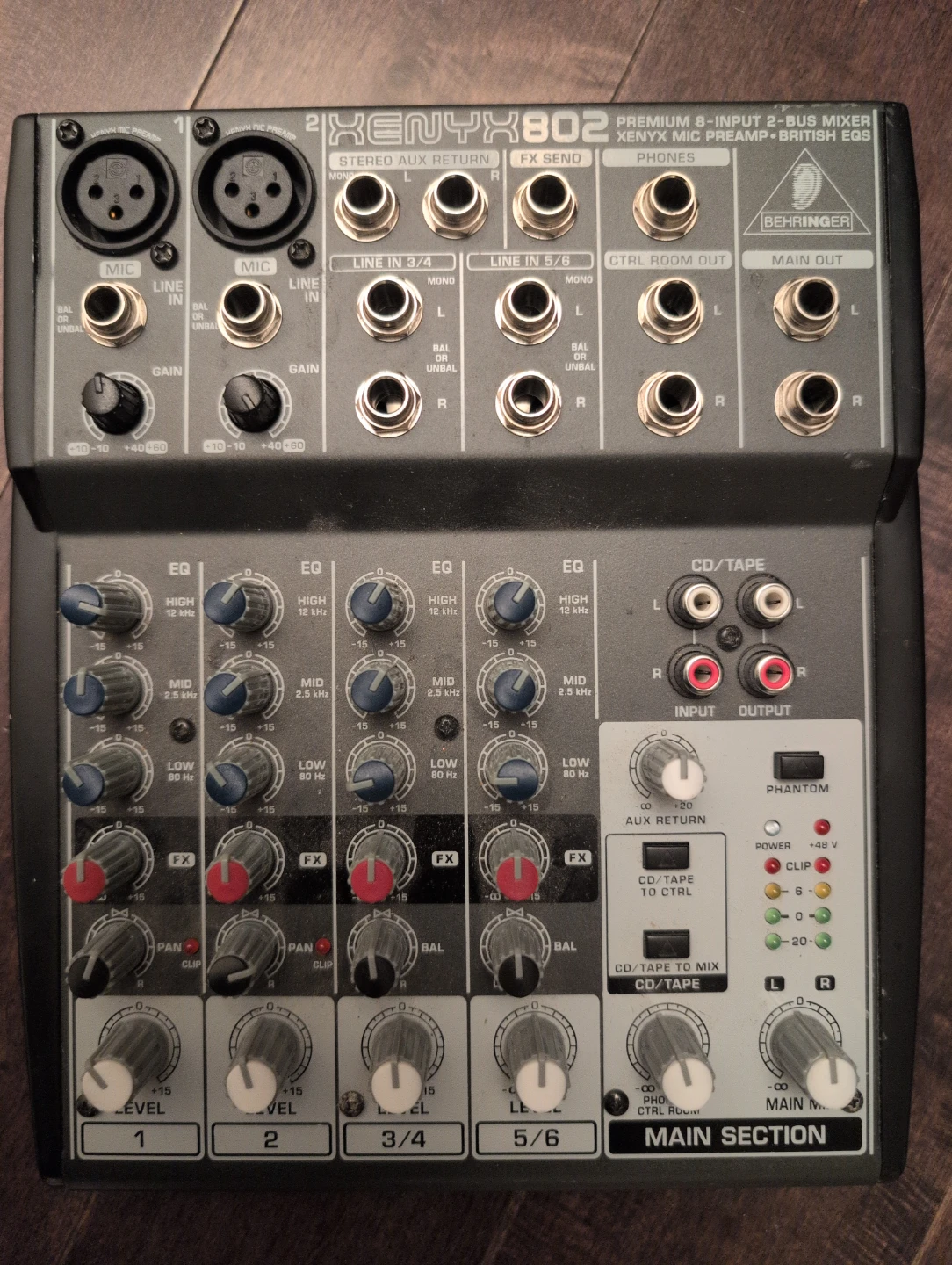 2x Behringer XENYX 802 mixer + 1 Power Adapter - photo 3