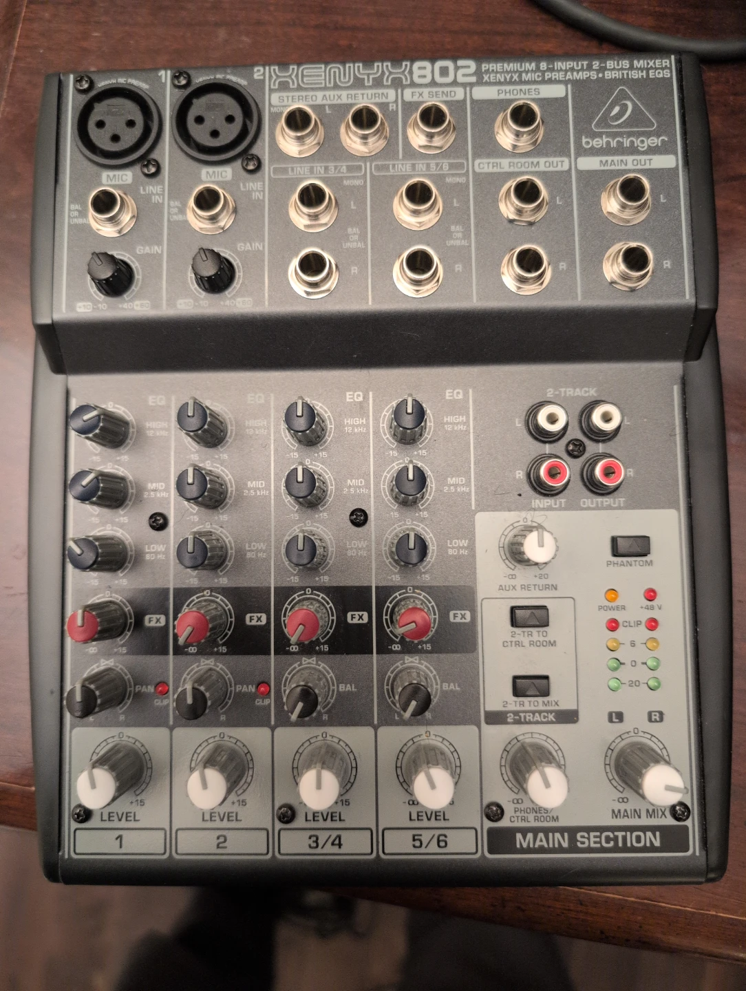 2x Behringer XENYX 802 mixer + 1 Power Adapter - photo 4