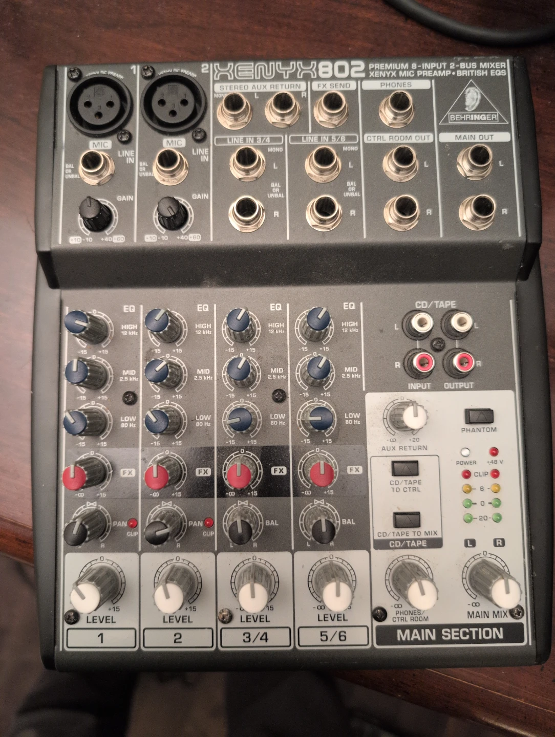 2x Behringer XENYX 802 mixer + 1 Power Adapter - photo 5