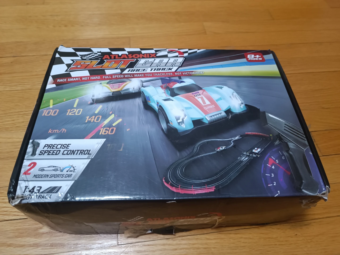 ATLASONIX Slot Car Race Track Set