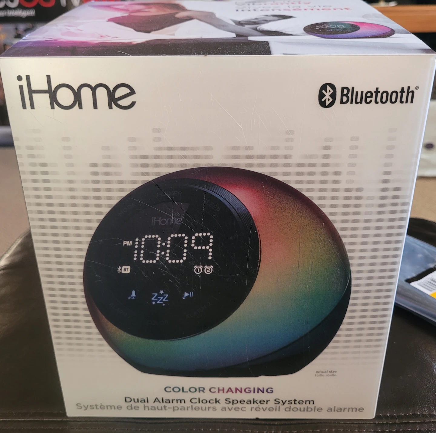 iHome IBT295 Color Changing Dual Alarm Clock Speaker