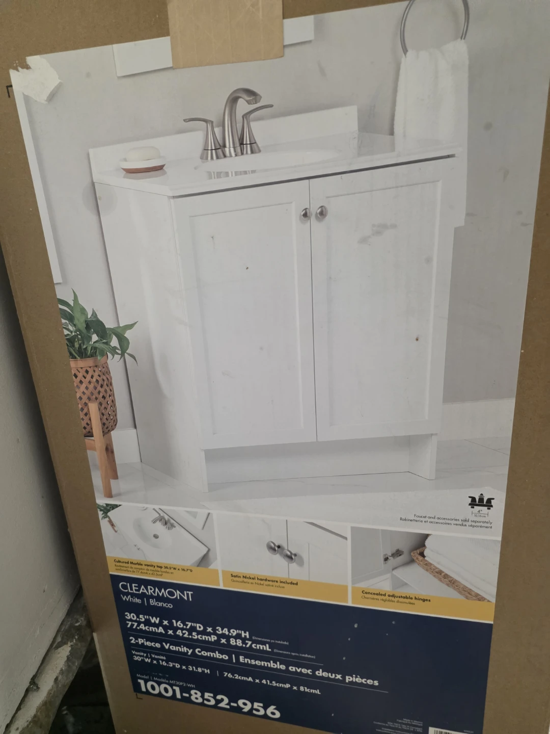 ClearMont White 2-Piece Vanity Combo - photo 3