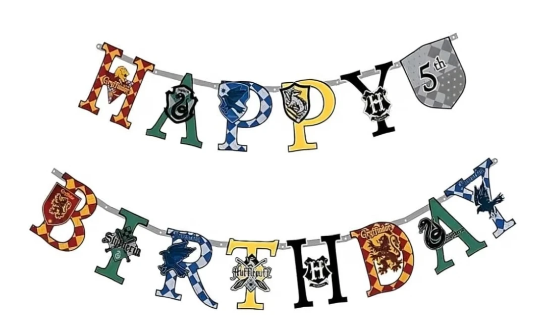 Harry Potter Happy Birthday Banner