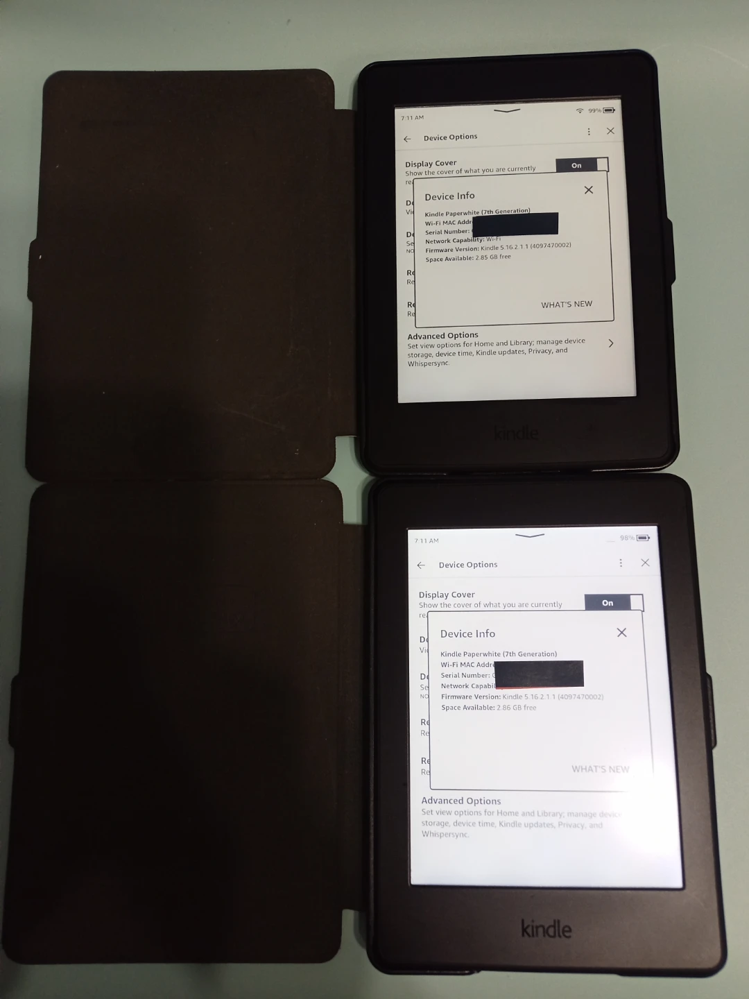 Amazon Kindle Paperwhite (7th Generation) with Cases & cable