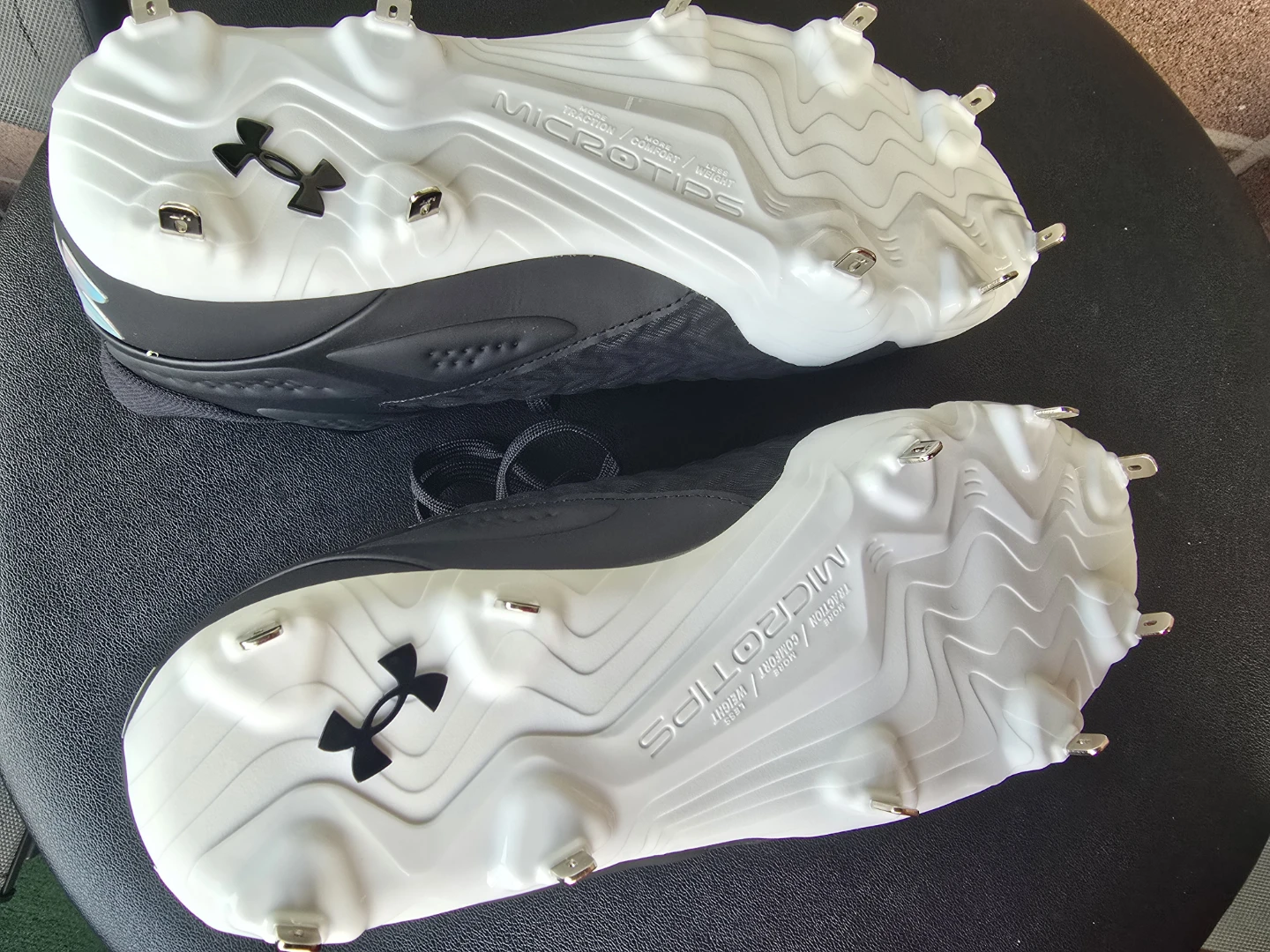 Under Armour BSBL Cleats - Black - Size 12