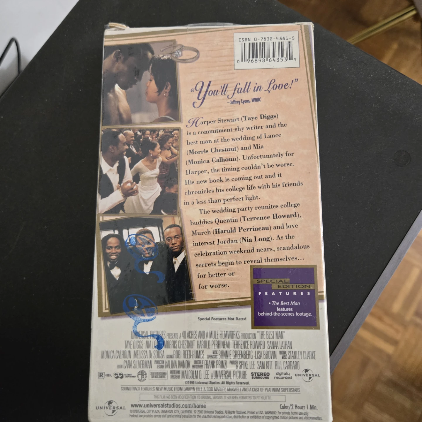 The Best Man Special Edition VHS Movie - photo 2