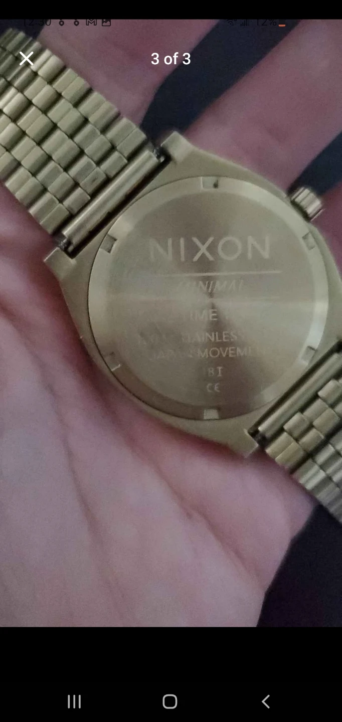 NIXON Gold Stainless Steel Watch - photo 3