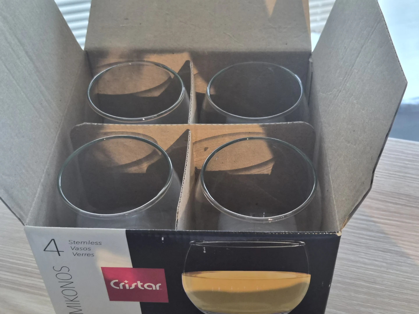 Glass cups, sauce dishes, and plastic plant - photo 2