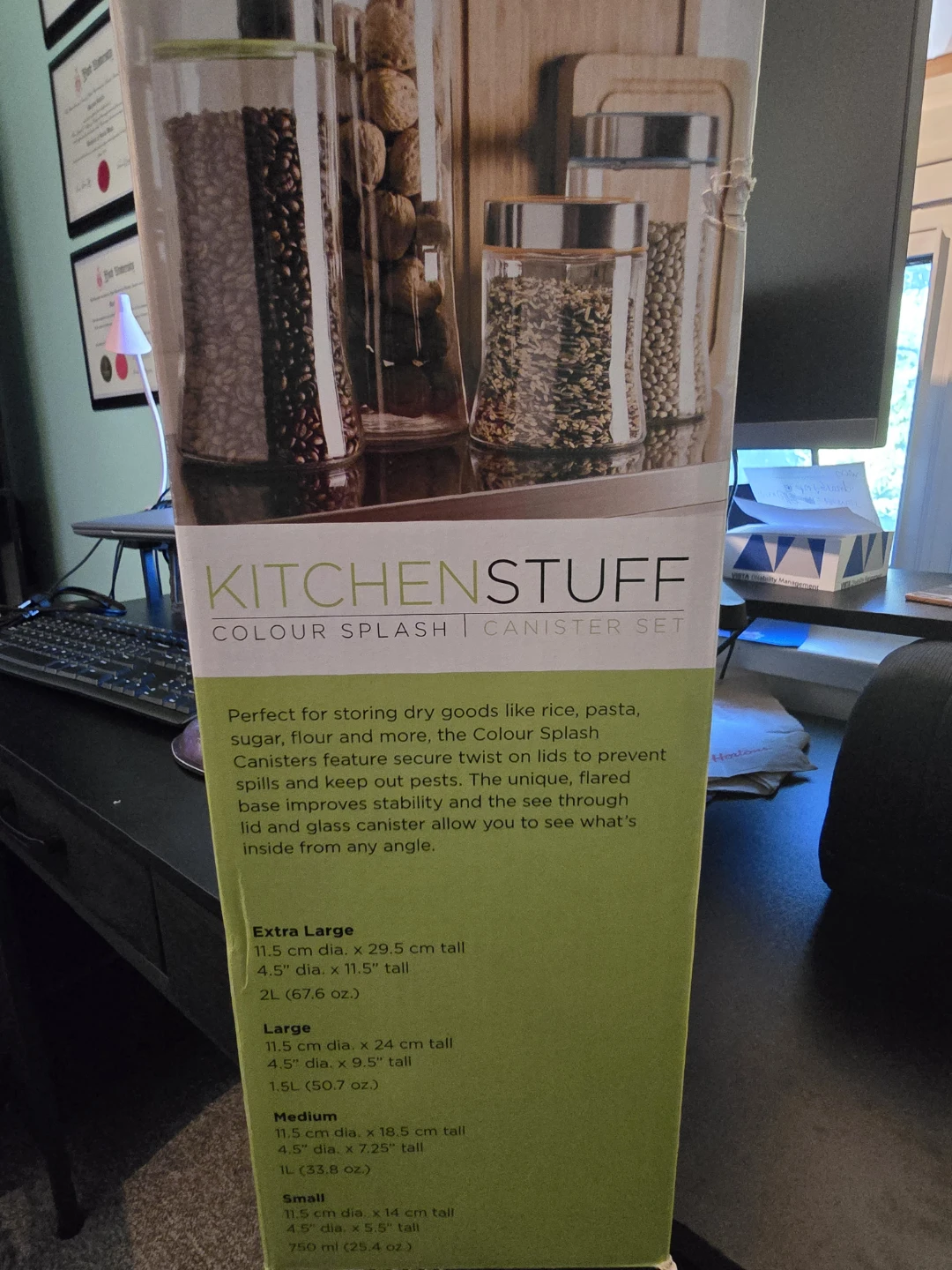 KitchenStuff Colour Splash Canister Set - 4 Pieces - photo 2