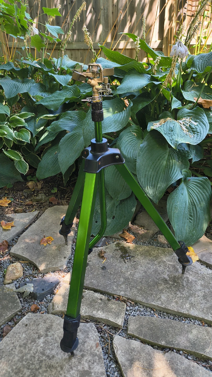 Tripod Sprinkler with Brass Head