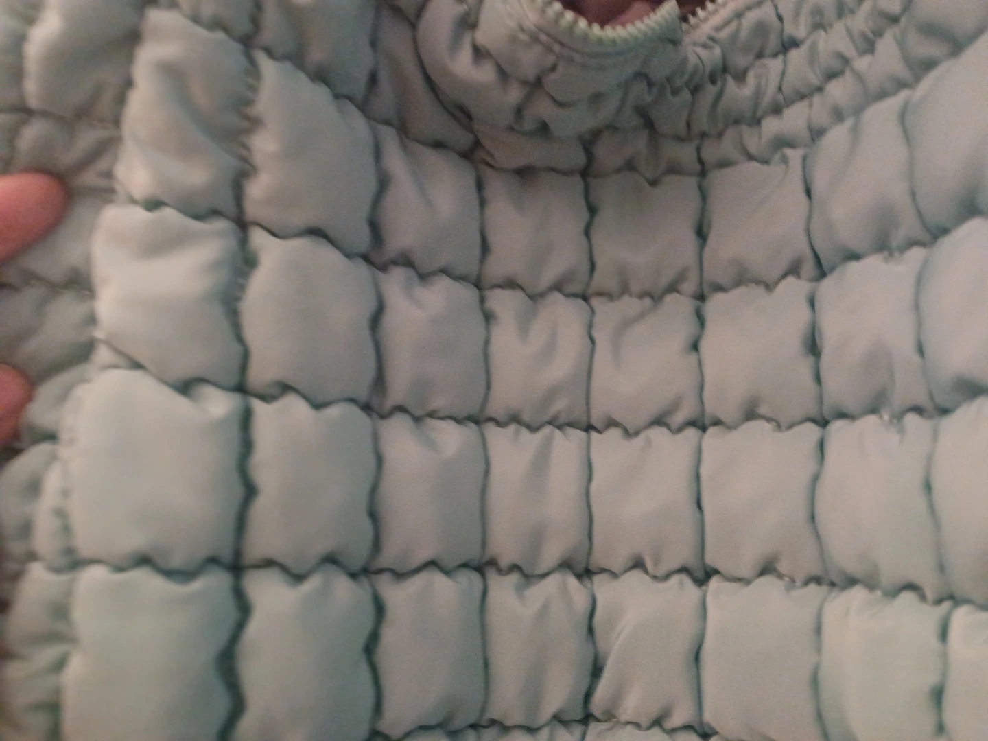 Quilted Shoulder Bag - Light Blue - photo 3