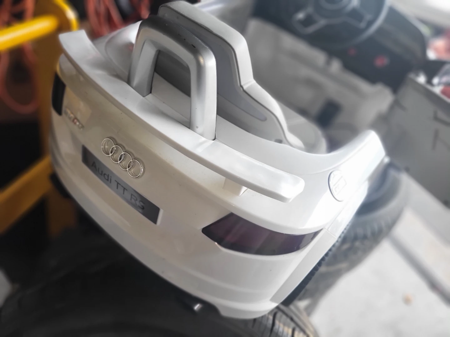 White Audi TT RS Quattro Ride-On Car for Kids - photo 2