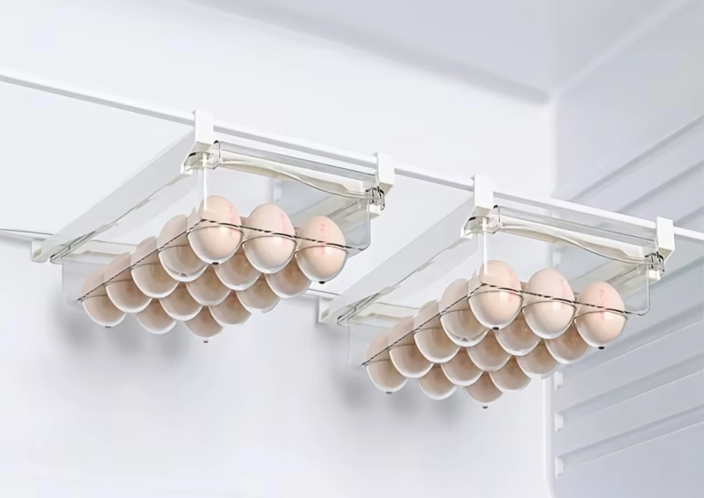 Adjustable Fridge  egg Storage Drawer Organizer - photo 3