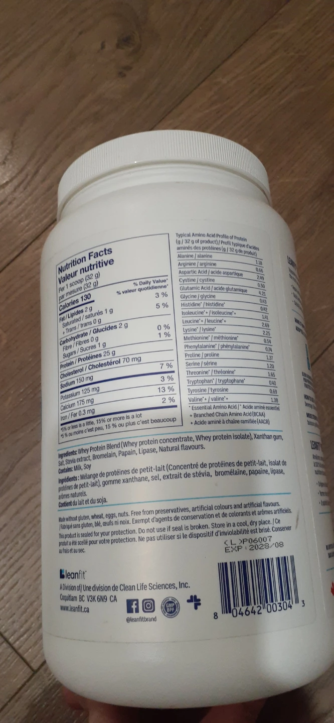 Leanfit Vanilla Bean Whey Protein 832g - photo 2