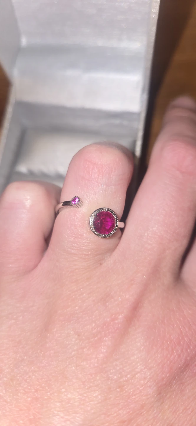 Stirling silver ruby ring - photo 2