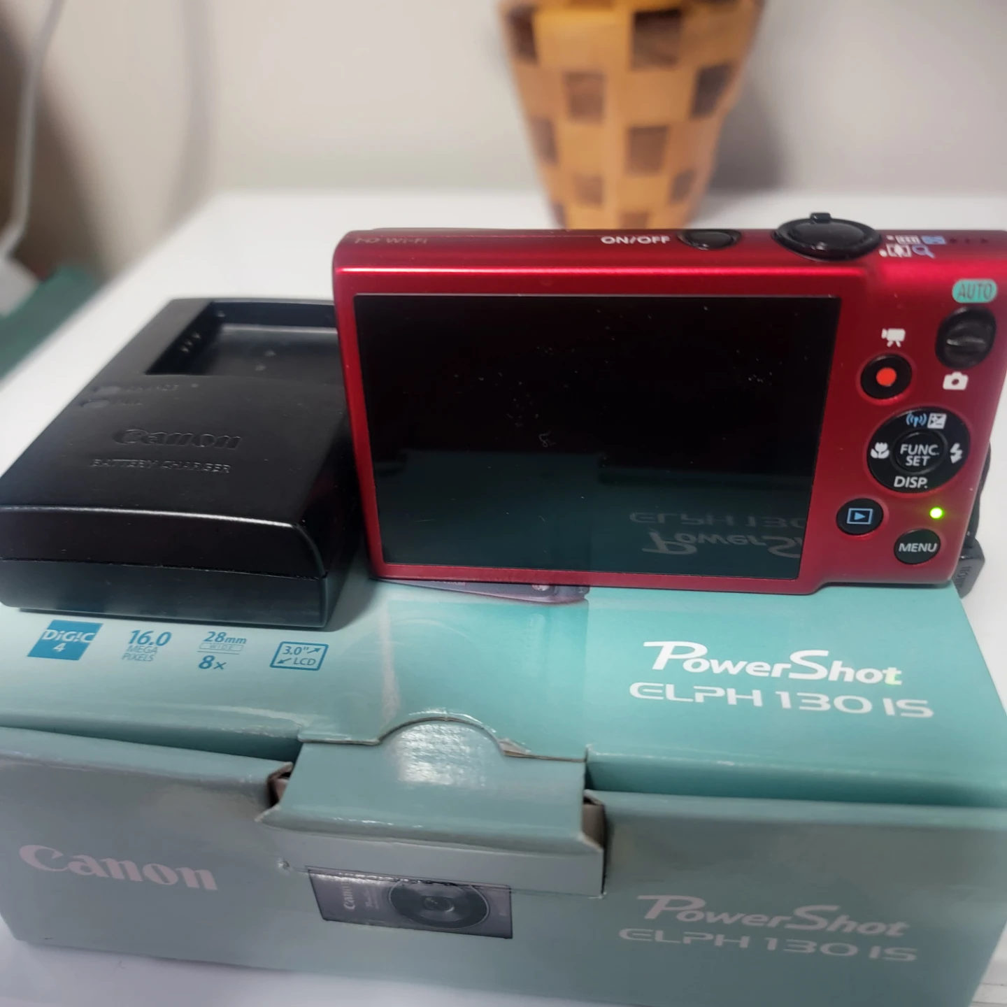 Canon PowerShot ELPH 130 IS Digital Camera - Red wifi - photo 5