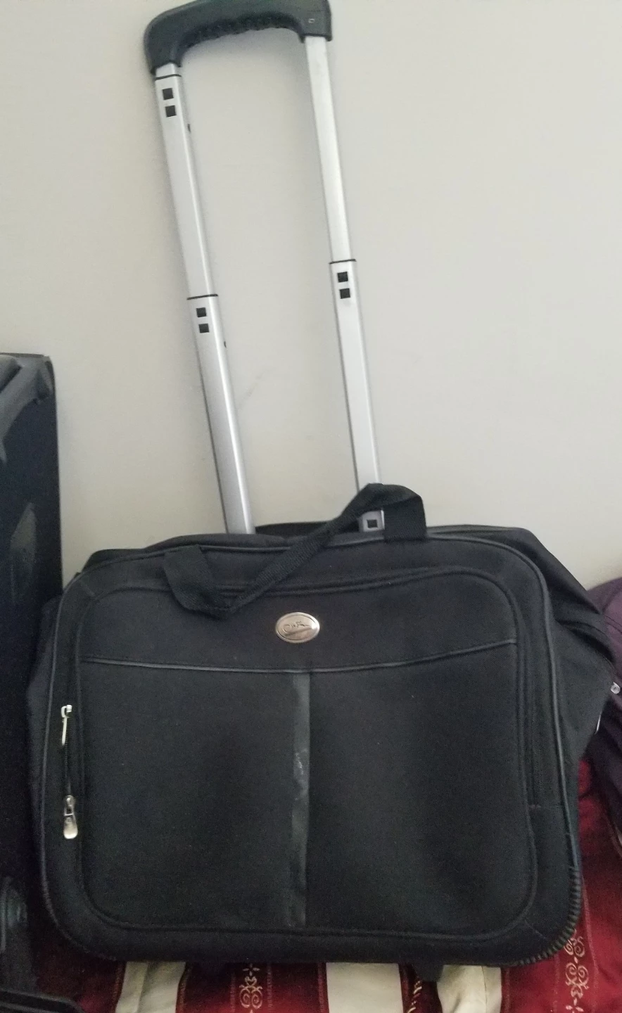 Rolling carry-on is perfect as a portable filing cabinet