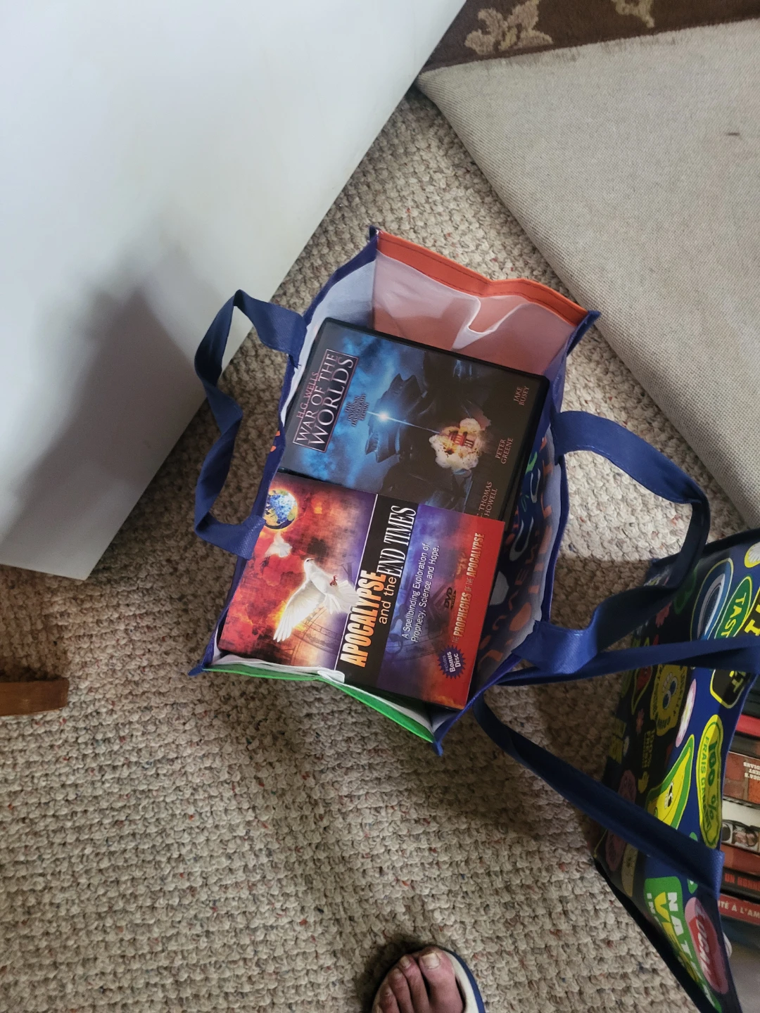 Lot of DVDs including War of the Worlds and Apocalypse End Times