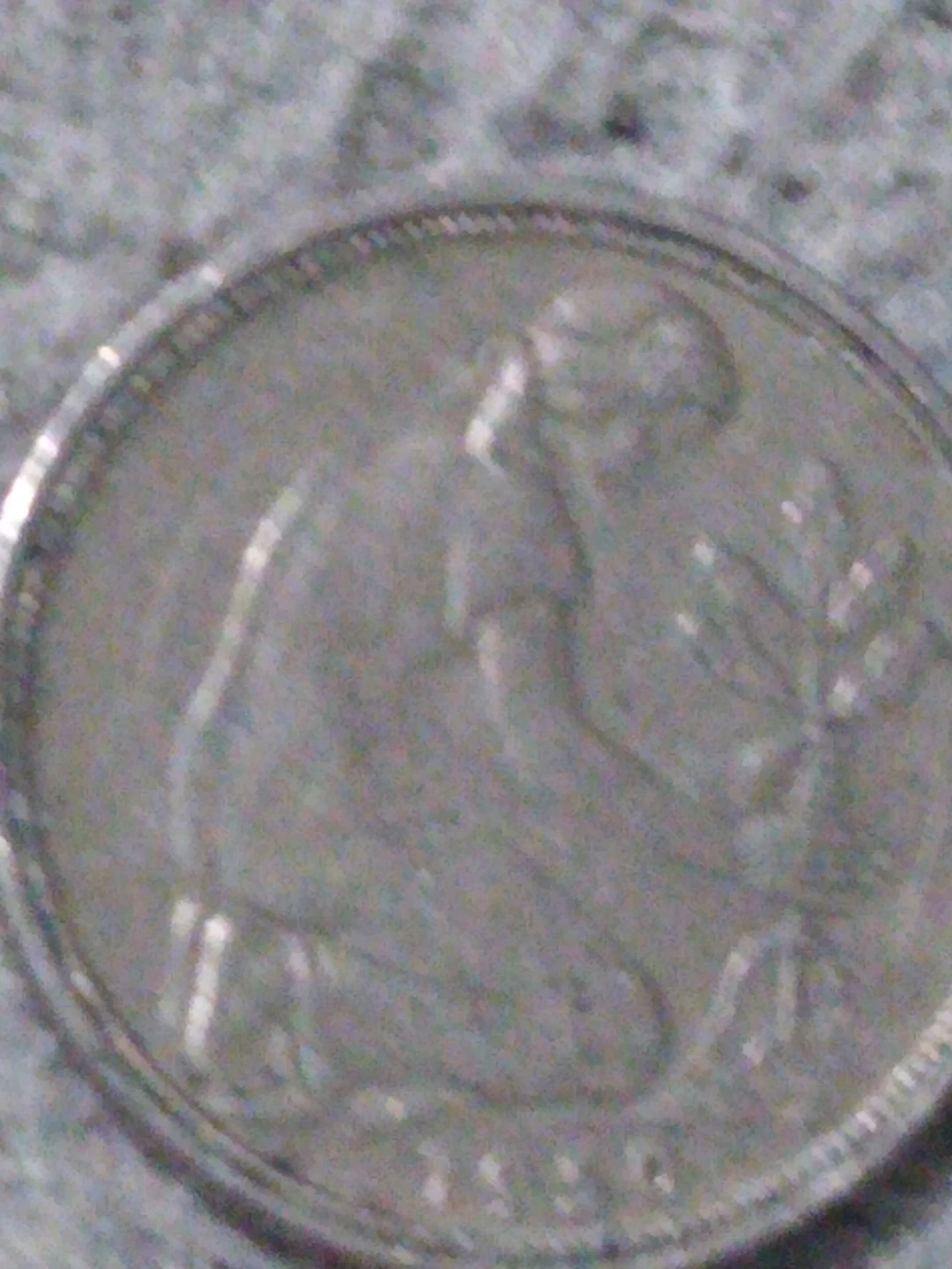 1950 50 phenning ning coin from the German national Bank k