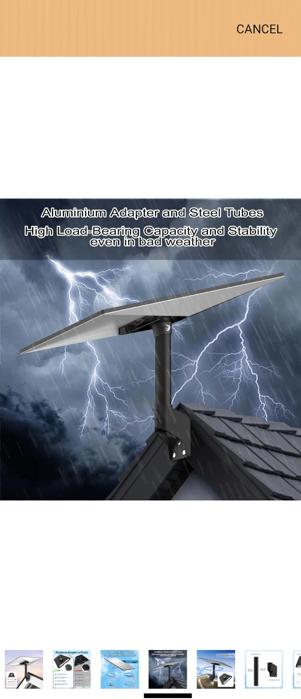 Starlink Standard Gen 3/4/4X Aluminum Mounting Adapter - photo 4