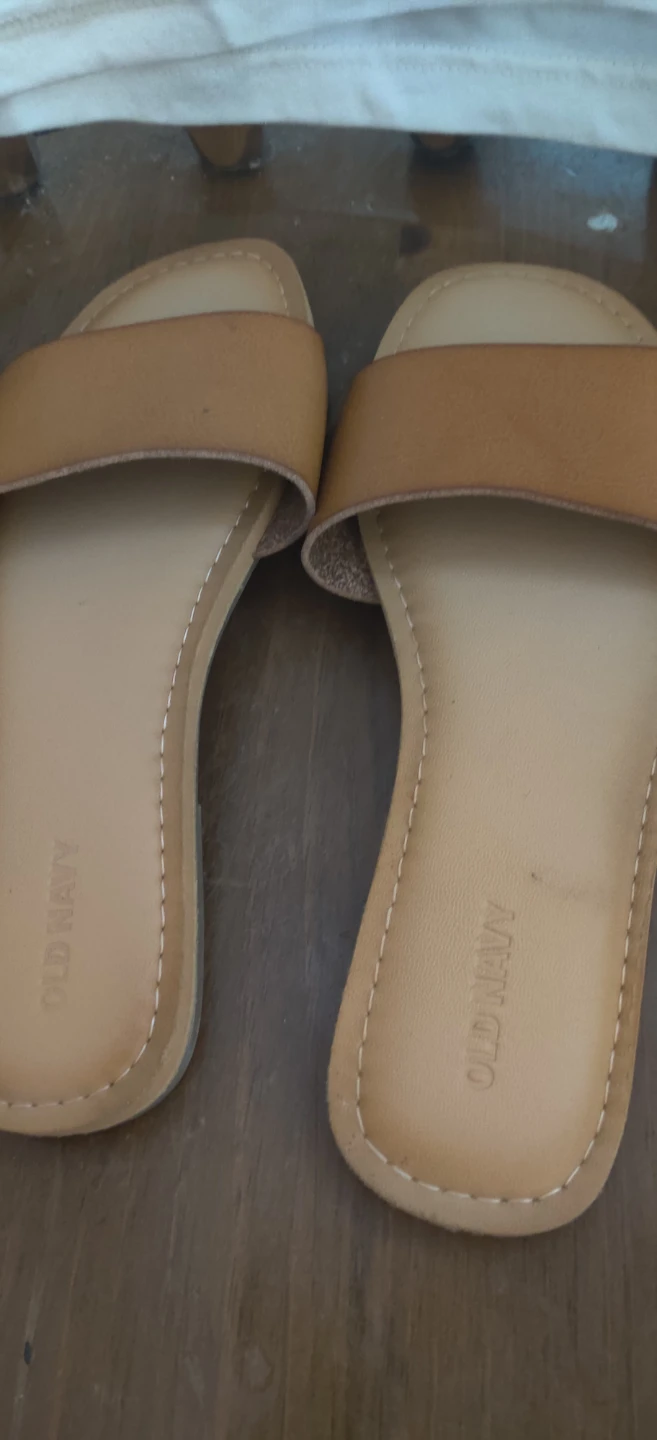 Old Navy Tan Slide Sandals Size 8 - photo 2