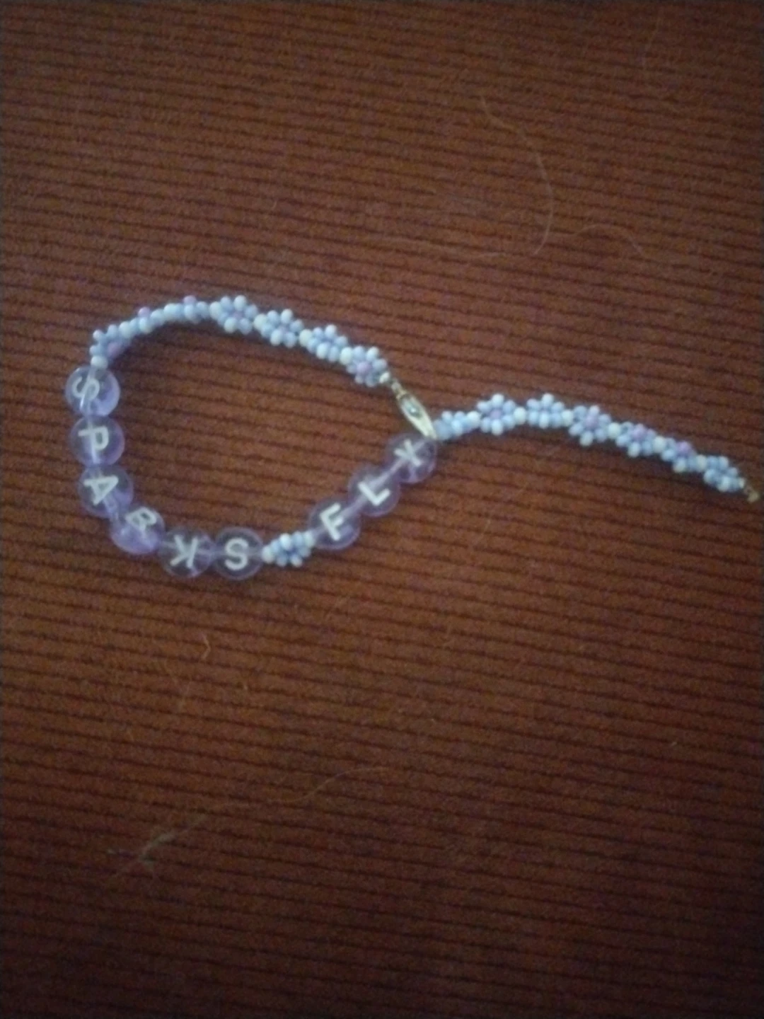 Beaded Bracelet with Letters