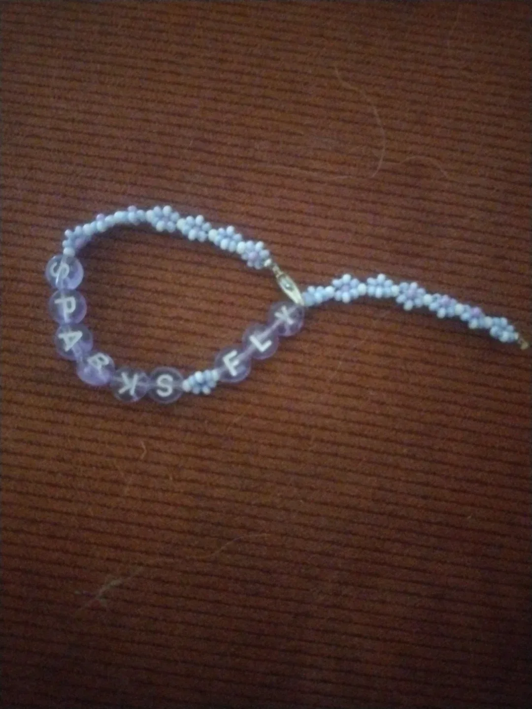 Beaded Bracelet with Letters