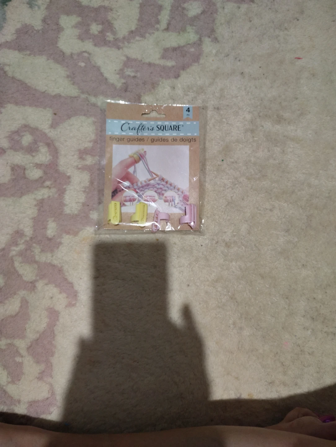 Crafter's Square Finger Guides Knitting Needles 4 Pc