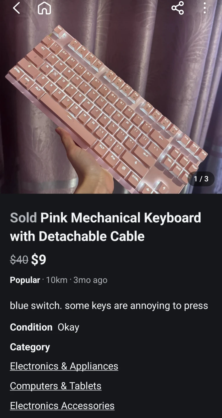 Pink Mechanical Keyboard - photo 4